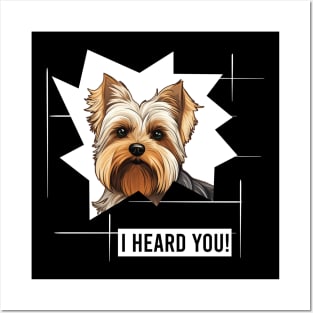 Funny Biewer Terrier Dog Owner Humor Posters and Art